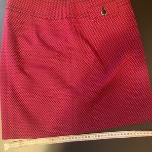 Red Black Mini Skirt